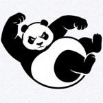 熊猫体育官方网站Logo - 一只可爱的熊猫抱着足球